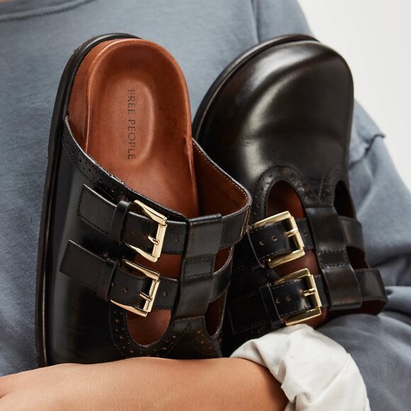 Free People Shoreditch Buckle Mules - Picture 4 of 6